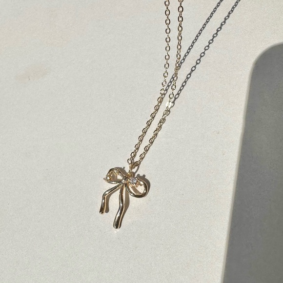 Jewelry - gemma bow necklace | 14k gold filled